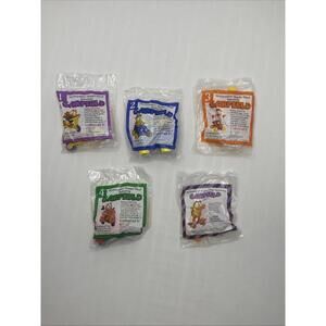 1988 McDonald's Happy Meal Garfield Complete Set of 4 Plus Under 3 Toy w/ Pooky